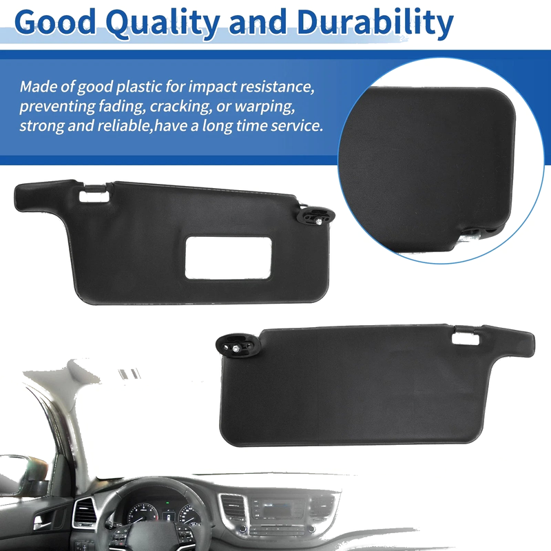 Honda Civic 1996-2000 Black Left & Right Sun Visors (1996-2000)