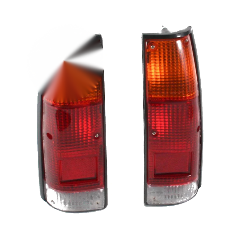 Pair Tail Light Rear Lamp Black Fit Isuzu KBZ Holden Rodeo UTE Pickup 1981-88 DE