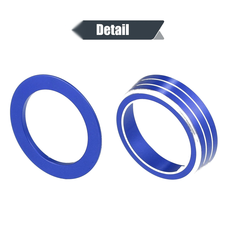 Honda Civic 3 x Blue AC Knob & Engine Start Push Button Covers (2016-2021)