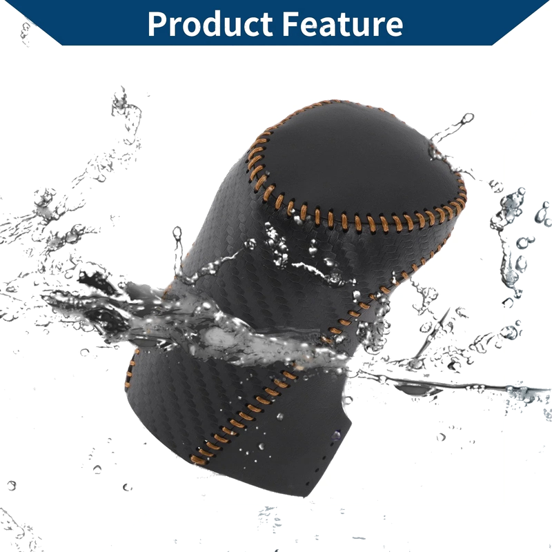 Chevrolet Equinox Black Carbon Fiber Brown Gear Shift Knob Cover