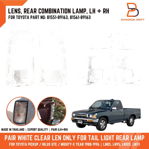 Toyota Hilux Ute Clear Lens Tail Lamp Rear Light (1988-1996)