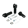 Harley Softail Slim, Cross Bones Black Footpegs Mounts (2012-2017, 2008-2011)