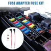Car 32V Low Profile Mini Fuse Adapters with 7.5A Blade Fuse