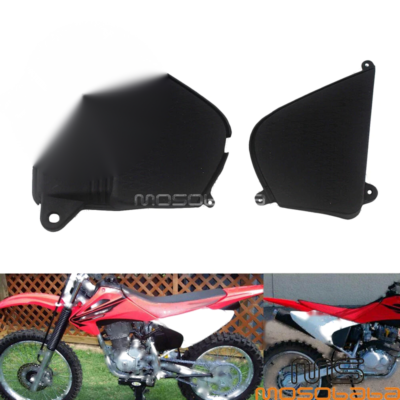 Honda CRF230F Black Motorcycle ABS Plastic Battery Box Side Covers (15-19)