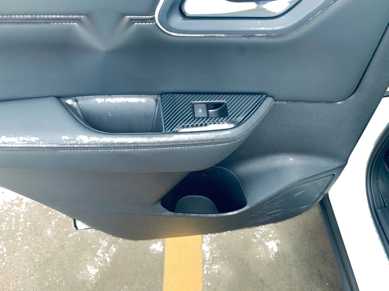 Nissan Rogue (2021-2023) Carbon Fiber Steel Panel Window Lift Switch Cover