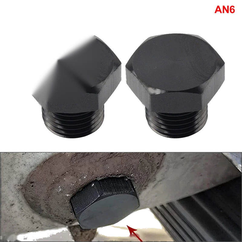 Aluminum 6AN Block Off Cap ORB Plug Male Fitting Adapters