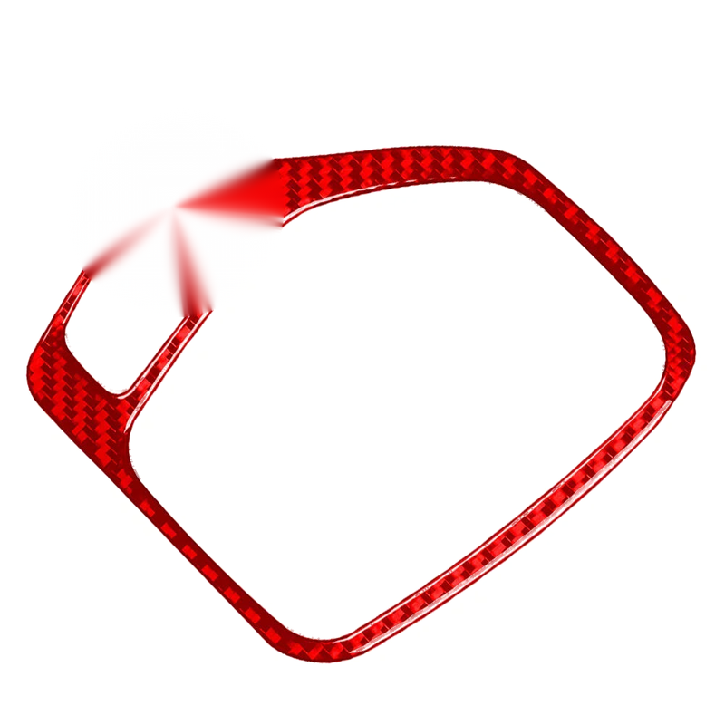 Jeep Cherokee Carbon Fiber Red Gear Shift Panel Cover Trim (2014-2018)