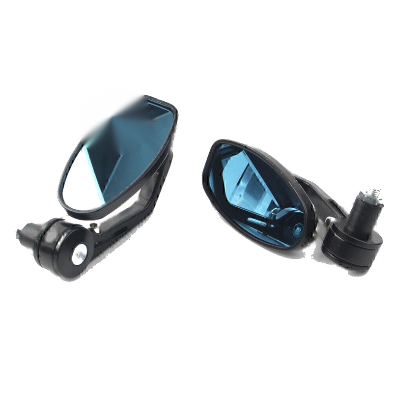 Motorcycle - Black 7/8" Aluminum Rear View Side Mirrors