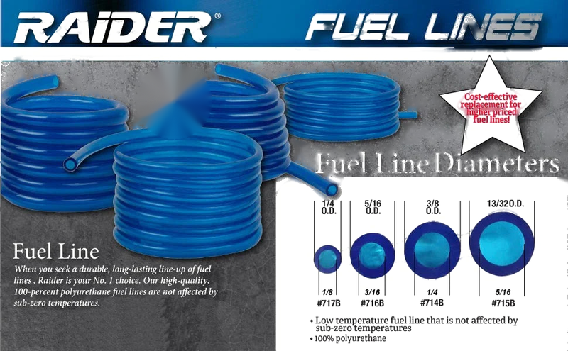 ATV UTV Snowmobile Motorcycle 25' 1/8 ID x 1/4 OD Fuel Line / Primer Line