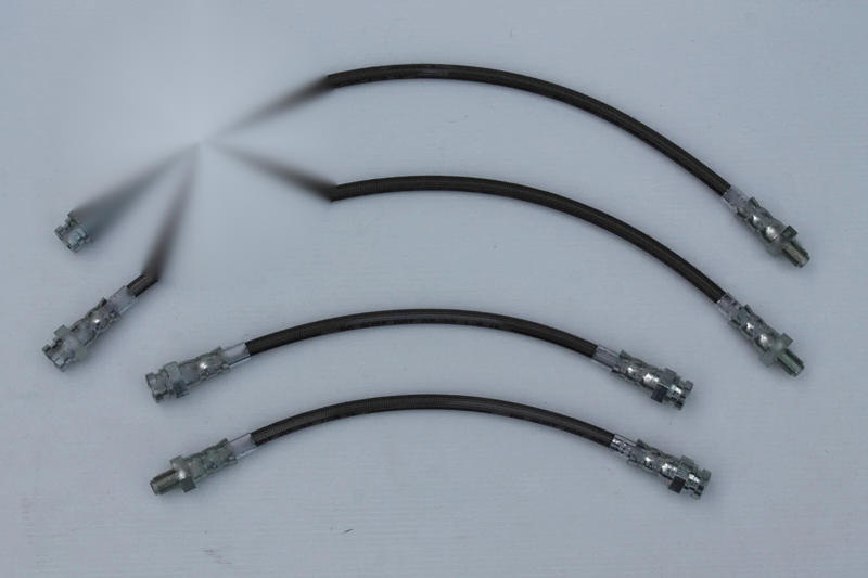 Datsun 1600 P510 Sedan & SSS Braided Brake Hose Set (4) (1966-1970)