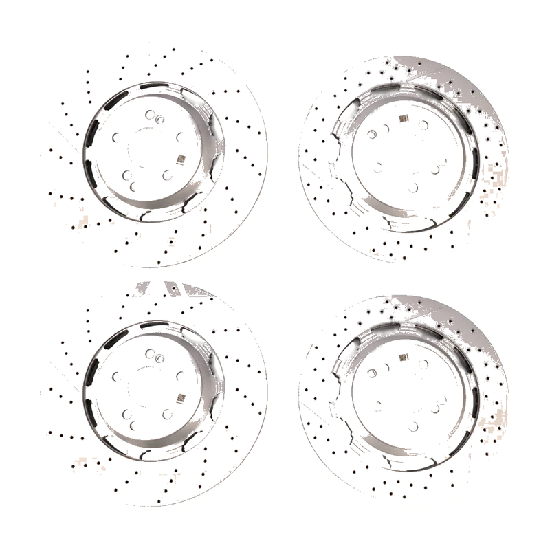 Mercedes W222 S63 AMG S65 AMG 4Pcs Front-Rear Brake Rotors (2014–2020)