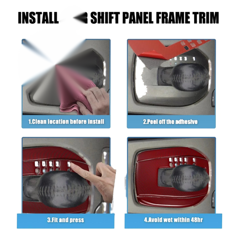 Chevrolet Camaro Gear Shift Box Trim Carbon Fiber Pattern Set (2017-2019)