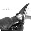 Harley Sportster 883 1200 Detachable Sissy Bar Rear Backrest Pad (2004-2023)