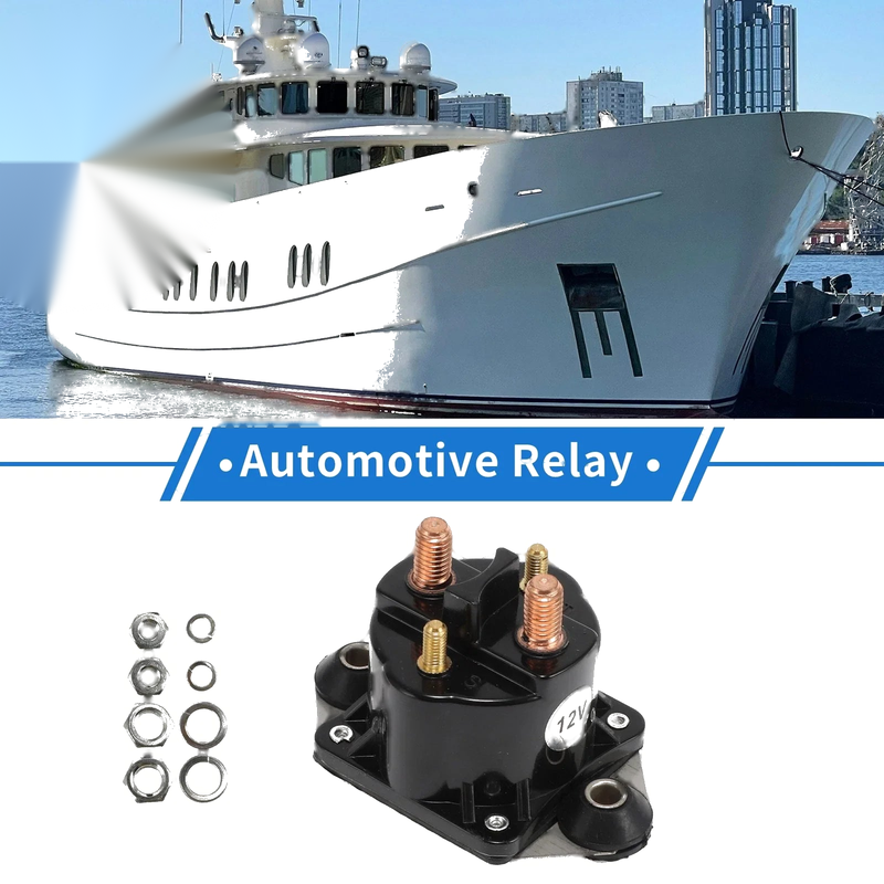 Force Marine Outboard Starter Solenoid Relay 12V 4 Terminals