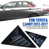 Toyota Camry 2 x Glossy Black Side Window Louver Shutter Cover (2012–2017)