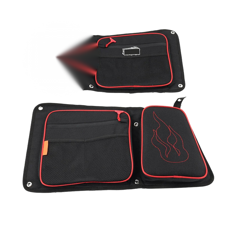 Polaris RZR XP 4 1000, 4 900 Turbo Rear Door Bags w/ Knee Pad (2014-2023)