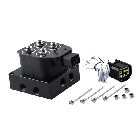 Universal Car Manifold Valve Block 0-200 PSI 1/4" NPT