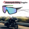 Set Motorcycle Riding Goggles Green Lens Black Green Frame Tri-Acetyl Cellulos