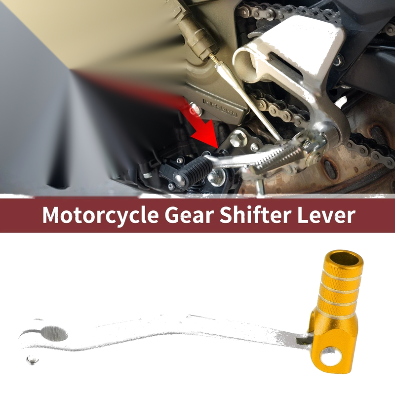 Yamaha TTR 50cc Silver Tone Gold Tone Folding Gear Shifter Levers
