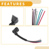 Fiat Ducato Car Tail Light Wiring Harness Connectors (2001-2016)
