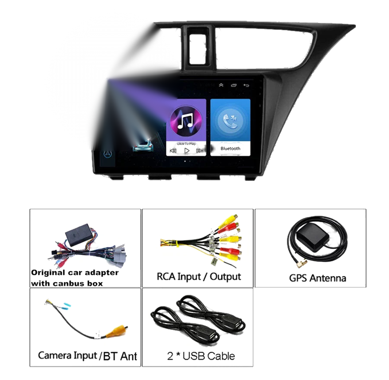 Honda Civic Hatchback 9" Android 11 Car Stereo GPS WiFi (2012-2015)