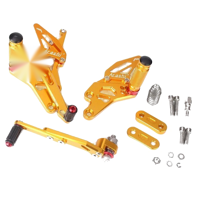 Suzuki GSXR1000 (2009-2016) Gold Adjustable Rearset Footpegs
