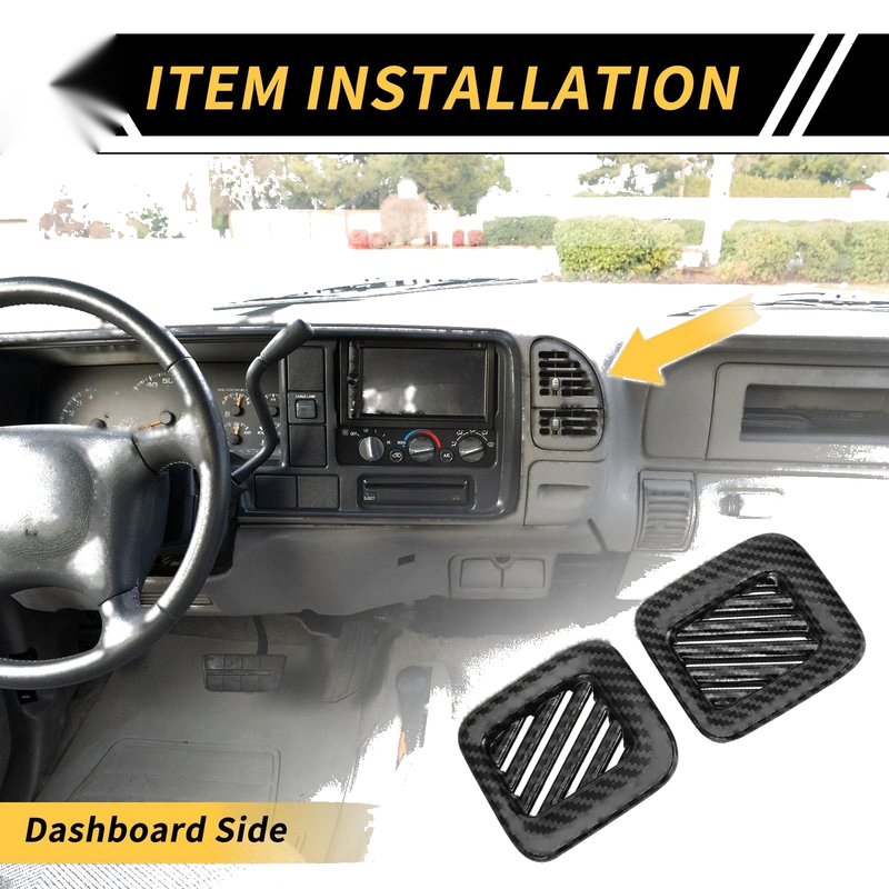Ford Maverick Carbon Fiber Dashboard Air Vent AC Outlet Cover (22-24)