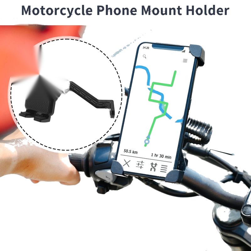 Motorcycle PC Silicone Phone Mount Holder 4.7-7.2 in