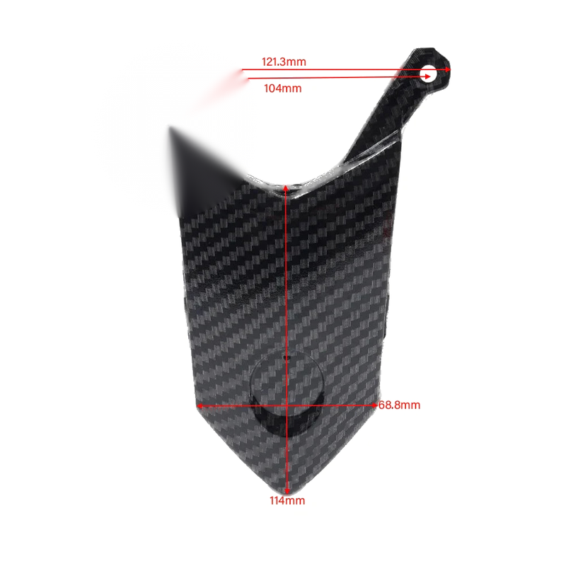 Yamaha YZF R3 R25 Carbon Fiber Rear Upper Tail Light Fairing (14-20)