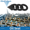 Oil Seal Rotary Shaft Seal Nitrile Rubber 25x42x6mm Black 5 Pcs