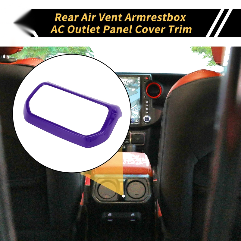 Jeep Wrangler JL JLU Rear Air Vent AC Outlet Panel Cover (2018-2023)