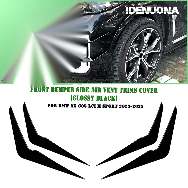 BMW X5 G05 4 x Gloss Black Front Side Air Vent Trim Covers (2023-2025)
