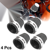 Universal 4pcs / 52mm / Motorcycle Air Filter Cleaner Round Tapered