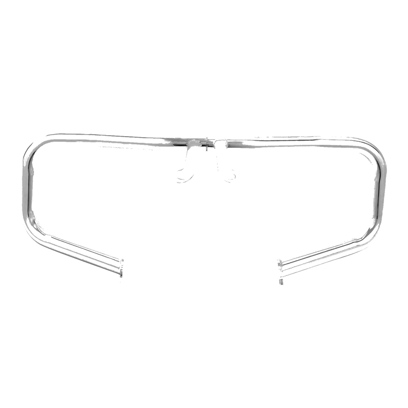 Harley Touring Engine Guard Chopped Black/Chrome Crash Bar (2014-2024)