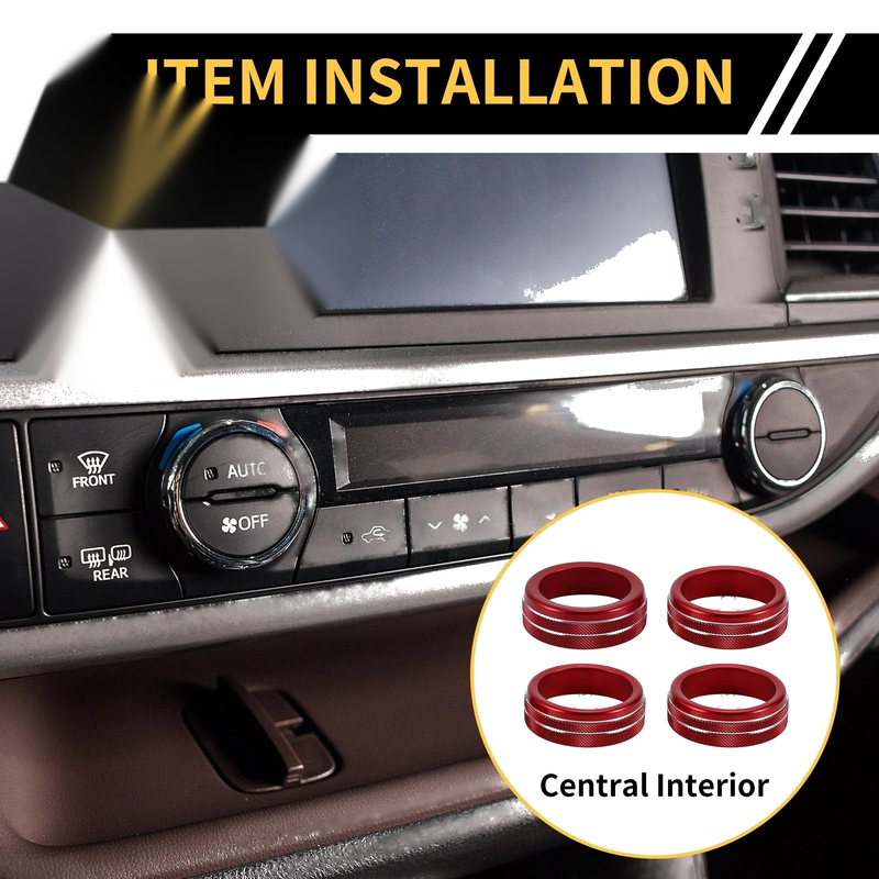 Toyota Tacoma AC Heater 4WD Switch Knob Cover Ring (2020–2023)
