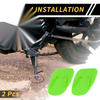 Kickstand Pad 3.54x2.36in Support Plate Green 2 x Universal Motorcycle