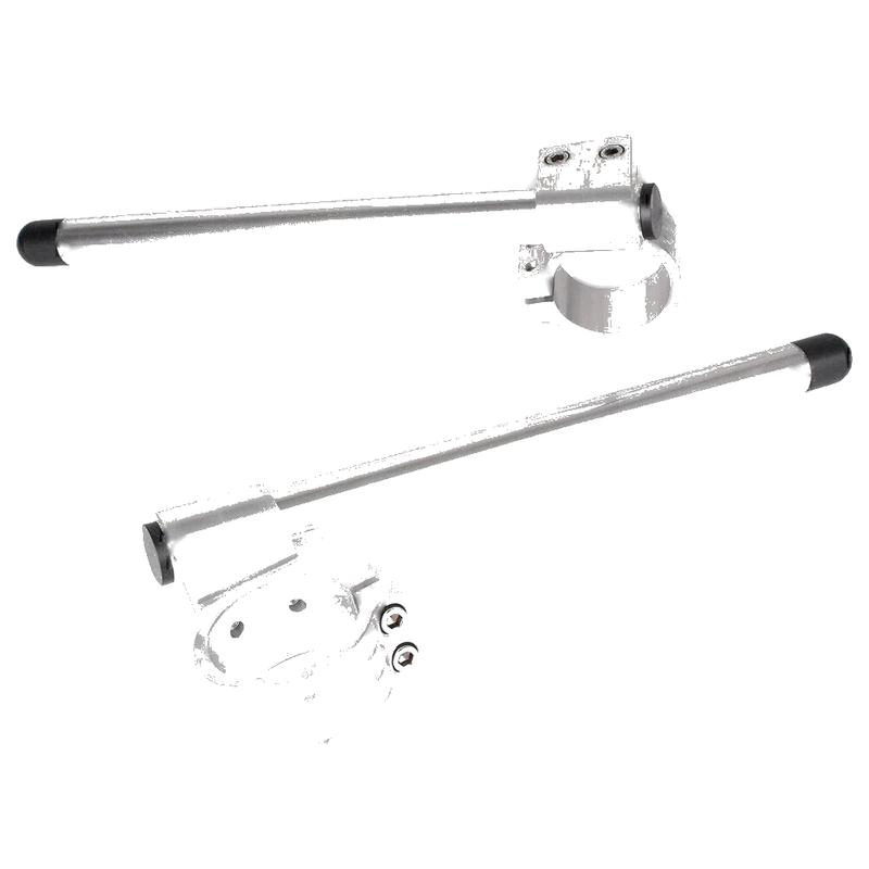 Motorcycle - Universal Silver 33mm Clip On Handlebar Fork Tubes