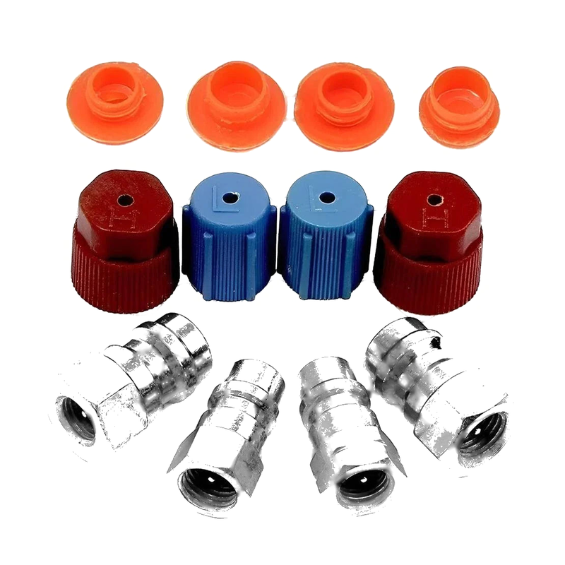 Car R12 to R134a A/C Conversion Connector Adapter Fittings Caps (No Year)