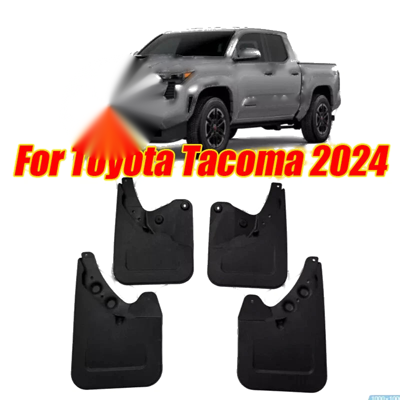 Toyota Tacoma 4 x Mud Flaps Splash Guards Fender Mudguards (2024–2024)