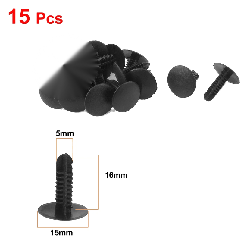 Toyota Car Trim Boot Clips 15 x 5mm Hole Plastic Rivets