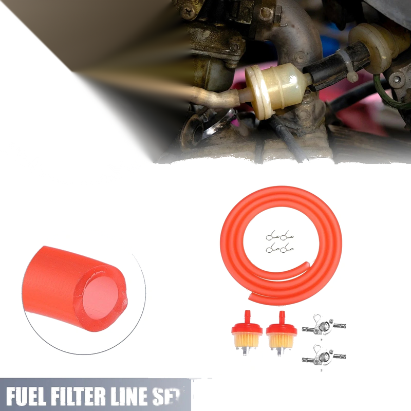CRF50 / 70 ATV Moped Set Motorcycle Fuel Filters with 2 Valve Petcock