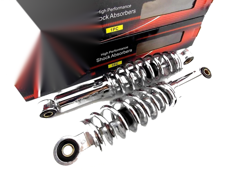 YAMAHA GT50 280mm JBS Chrome Rear Shock Absorbers (1978-1979)