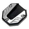 Motorcycle - Silver Kickstand Extender Foot Side Stand Pad