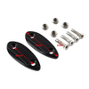 Kawasaki ZX6R Green Motorcycle Mirror Block Off Base Plates (2009-2012)