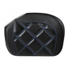 Harley Street Road Glide Blue Stitching Passenger Sissy Bar Backrest Pad