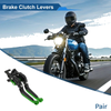 YAMAHA MT-03 Black Handle Green End Brake Clutch Levers Short/Long (2018–2022)