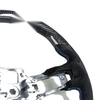 Ford Mustang Steering Wheel Carbon Fiber Suede Blue (2019-2022)