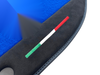 Ferrari 488 Spider Alcantara Leather Blue Floor Mats (2015-2020)