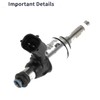 Subaru BRZ 2.0 (2013-2020) Black Silver Tone Fuel Injector 1 Pc