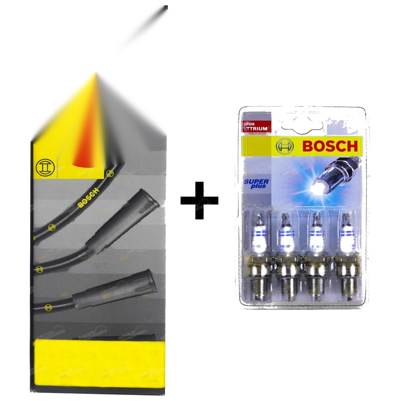 Laser KA KB Spark Plugs + Ignition Leads Kit 1.3L 1.5L (1981 - 1985)